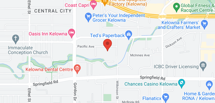 map of #108 1249 Pacific Avenue